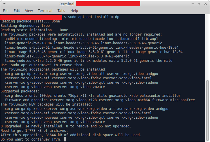 Install xrdp